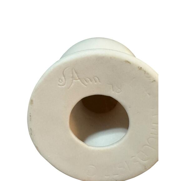 Vintage Byron Molds 1977 Ceramic Christmas Table Boy Top Ornament Tree Topper - Picture 6 of 7